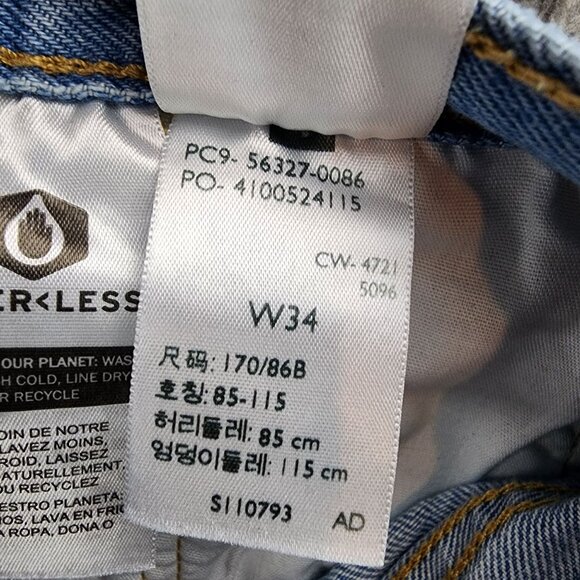 Levis Shorts Womens 34 501 Premium Big E Cotton Denim Button Fly Cutoff - Picture 15 of 16